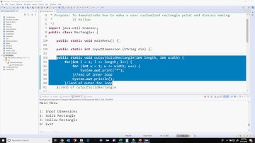 Intro Programming - Solid Rectangle