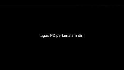 Tugas pemrograman dasar- perkenalan diri