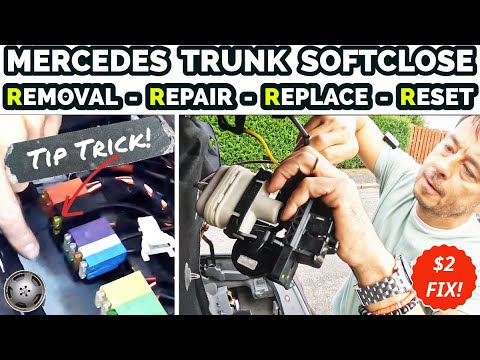 Mercedes SL Trunk Boot Soft Close Actuator: Removal - Repair - Replace ...