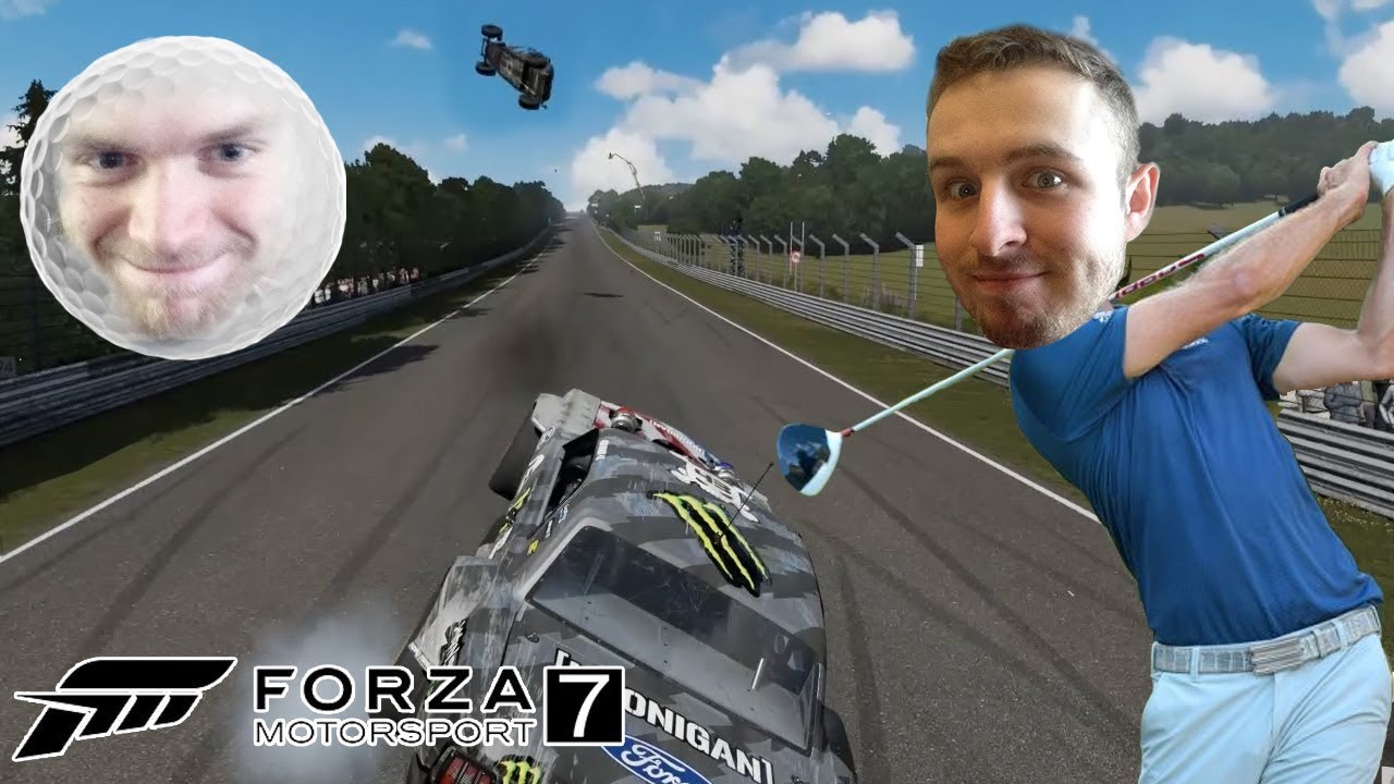 Forza 7 Funny Moments: PLAYING GOLF!