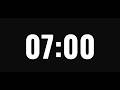 7 Minute Timer ⏳ | 420 Second Countdown Clock | 7 Minute Workout Timer | 7:00 Countdown Timer
