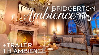 Victorian Ambience ⚜️ +Trailer ⚜️ Crackling Fire, Flipping Pages, Soft Piano | Bridgerton ASMR screenshot 2