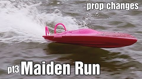 Fast Rc Boat - Pt3 home Made RC Boat Build - Performance & Handling 4s Test