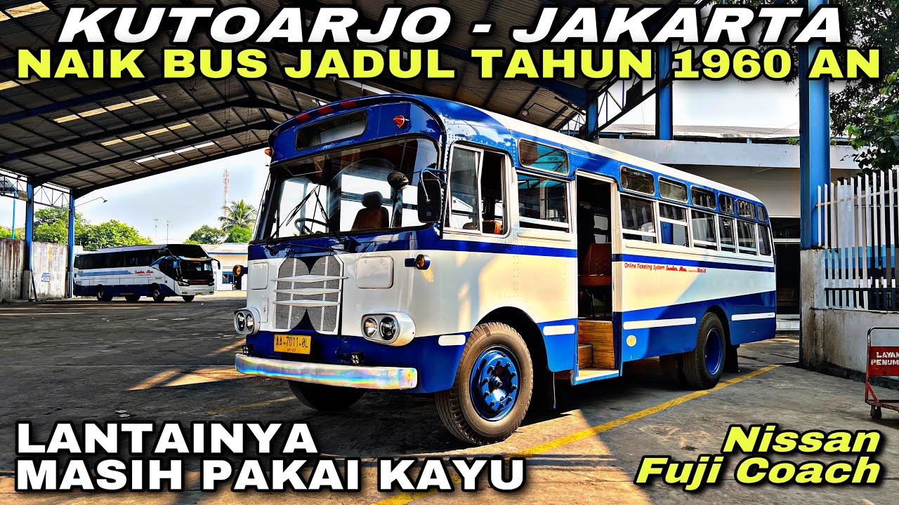 Lantainya Masih Pakai Kayu 😱 Naik Bus Jadul Tahun 1960 an ❗️| trip SUMBER ALAM - Nissan Fuji Coach