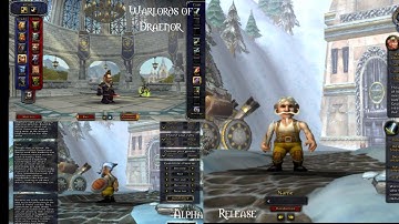 WoW Character Models Comparison (WoD, Release, Alpha) Side By Side