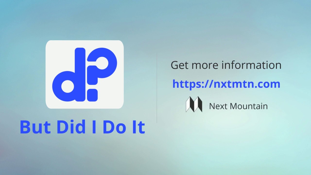 But Did I Do It Launch Video