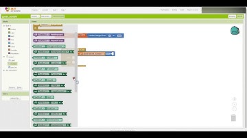 MIT app inventor tutorial (guess a number, logic, button)