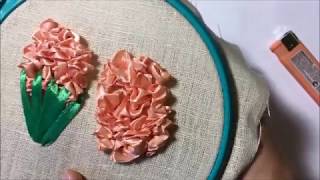 Гиацинт вышитый лентами /Hyacinth embroidered ribbons