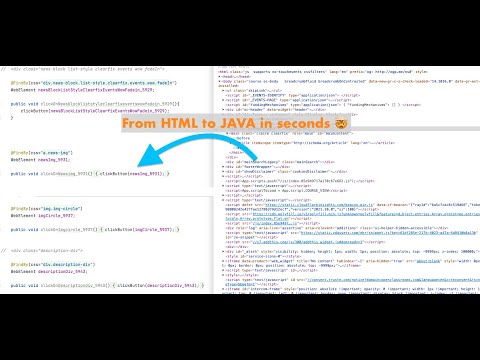 convert html to selenium