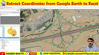 Extract coordinates from Google Earth to Excel | Export Coordinates from Google Earth to Excel