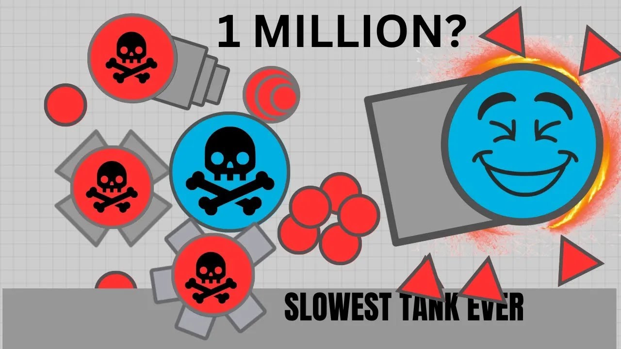 The SLOWEST tank EVER - Diep.io ANNIHILATOR (50 sub special)