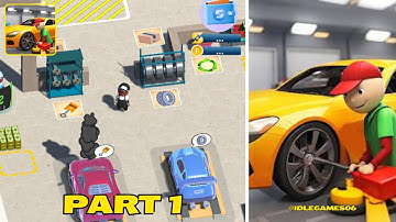 Idle Car Garage - Gameplay Mobile Game Walkthrough All Levels Android Ios Part 1