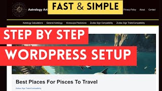 Quick-Start Guide: WordPress Site Setup 2024
