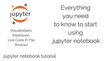 jupyter notebook tutorial
