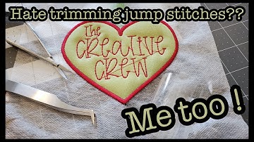 Quickly trim those jump stitches in embroidery & quilting with these 3 tools!  Get your JOY back :)