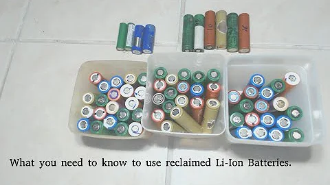 What you need to know to salvage 18650 Li-Ion Batteries from Lap Top Battery Packs