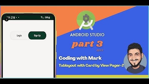 How to Implement TabLayout With Card by ViewPager2 in Android Studio | Android Coding | P3
