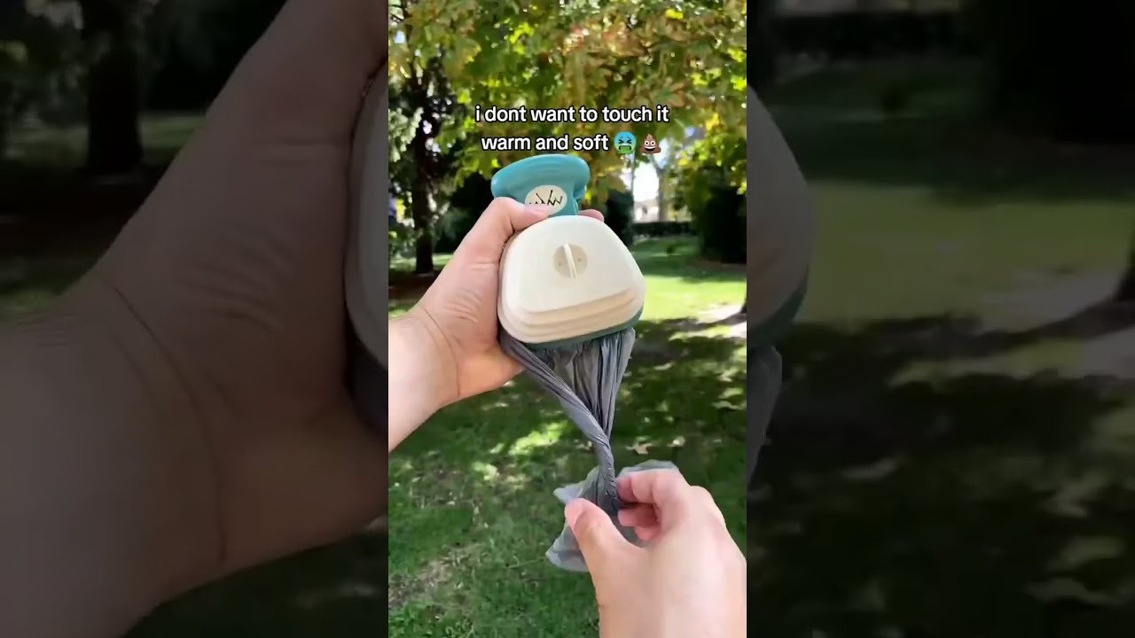 Picking up dog poop 🐶💩