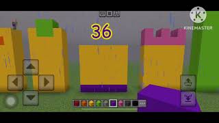Numberblocks 2 times tables in Minecraft #minecraft #numberblocks