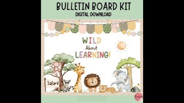 Safari Classroom Decor: Back to School Bulletin Board!