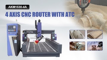 4 Axis CNC Router with auto tool changer
