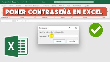 Como Poner Contraseña a un Archivo de Excel