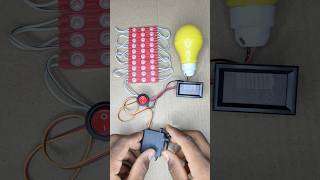 Voltmeter & 10 stript LED Red light Powered by Metal Servo Motor • DC Motor #shorts #dcmotor