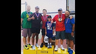 Tony Belmonte Ryan Cichowski  final gold medal match men's 3.0 19+ doubles