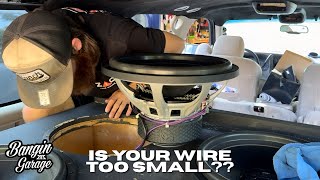 Is 8 Gauge + 10 Gauge Speaker Wire OVERKILL?! Rewiring Four 15s for a JP53 | BANGIN GARAGE Ep. 9