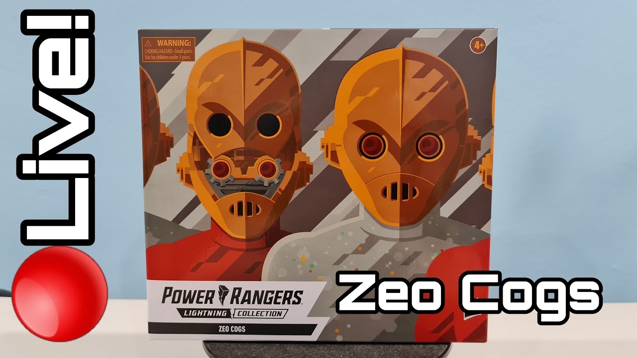 🔴Live! Hasbro's Power Rangers Lightning Collection - Zeo Cogs (First Impression, Unboxing & Review)