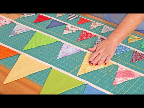 The best way to make Bunting! | Waste Less Fabric | The Sewing Studio