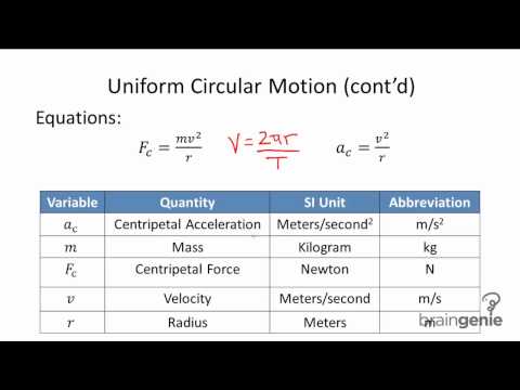 Physics: 3.1.1 Uniform