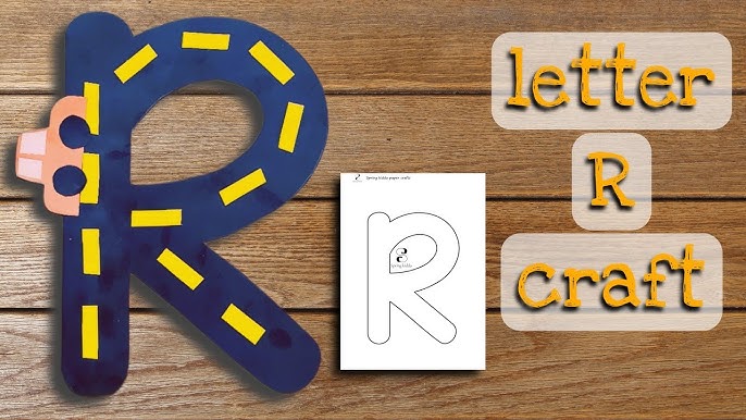 letter R craft with free printable template | alphabet craft - YouTube letter-r-craft-with-free-printable-template-alphabet-craft-youtube