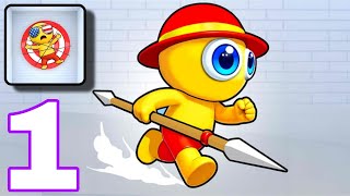 Spring Spear: Aim & Snap gameplay walkthrough part 1-  screenshot 1