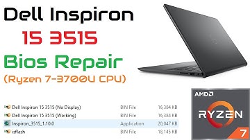 Fix Your Original Bios | Dell Inspiron 15 3515 Bios Repair (Ryzen 7 3700U CPU)