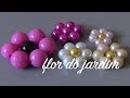 Flor de perolas rápido e fácil  - How to Make a Flower of Pearls