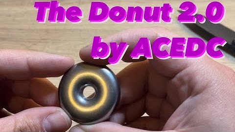Unboxing the Donut 2.0 Haptin Coin in Stonewashed Stainless Steel by ACEDC
