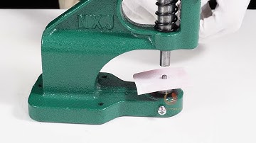 How to assemble and operate BEAMNOVA grommet hand press machine?