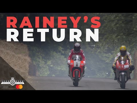 Paraplegic Wayne Rainey's emotional  return to motorcycle Grand Prix bike with Kenny Roberts