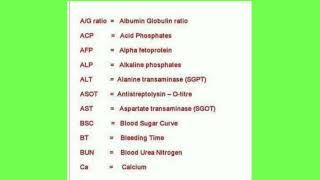 اختصارات ومصطلحات بعض التحاليل الطبية الجزء الثانى ??Dr.Hosam Ahmed