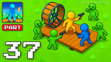 Zombie Raft - Gameplay Walkthrough Part 37 - Sail Away From Hungry Zombies (iOS, Android)