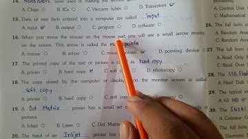 Std-8/Computer Ch-1 Exercise