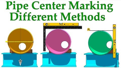 How to mark the center line and divide a pipe circumference