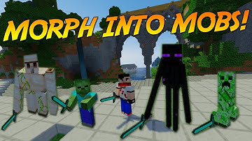 MORPH INTO ANY MOB! [1.10.2] | Minecraft Mod Showcase & Guide!