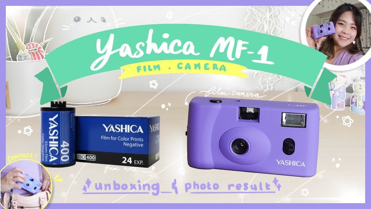How to use YASHICA MF-1 FILM CAMERA 📸 | Unboxing + Photo Results