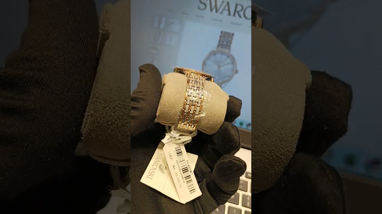 Swarovski Attract watch Swiss Made, Pavé, Metal bracelet, Rose 5649987 