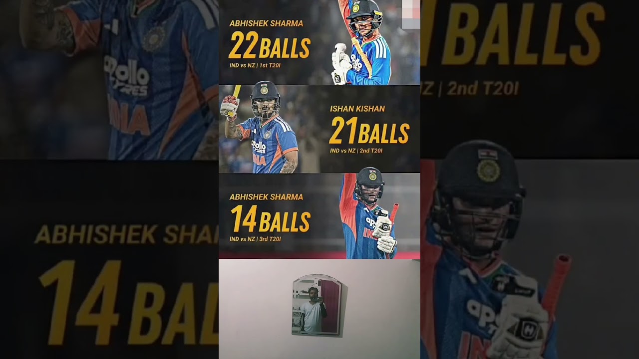 Abhishek Sharma And Ishan Kishan fastest fifty runs in t20 Match 