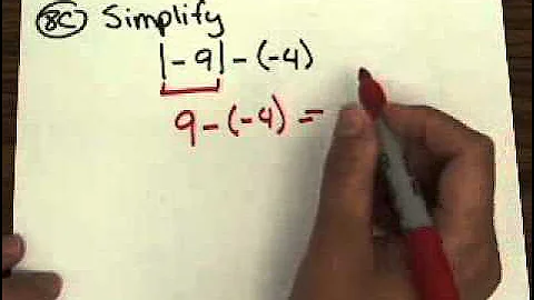 Simplifying (absolute value/parenthesis)