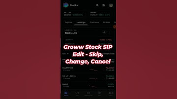 Groww App: Stock SIP Edit Option Check!