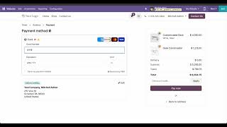 NMI Payment Integration - Custom Message Flow Odoo